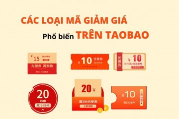 Các loại mã giảm giá và khuyến mãi khi mua hàng trên Taobao