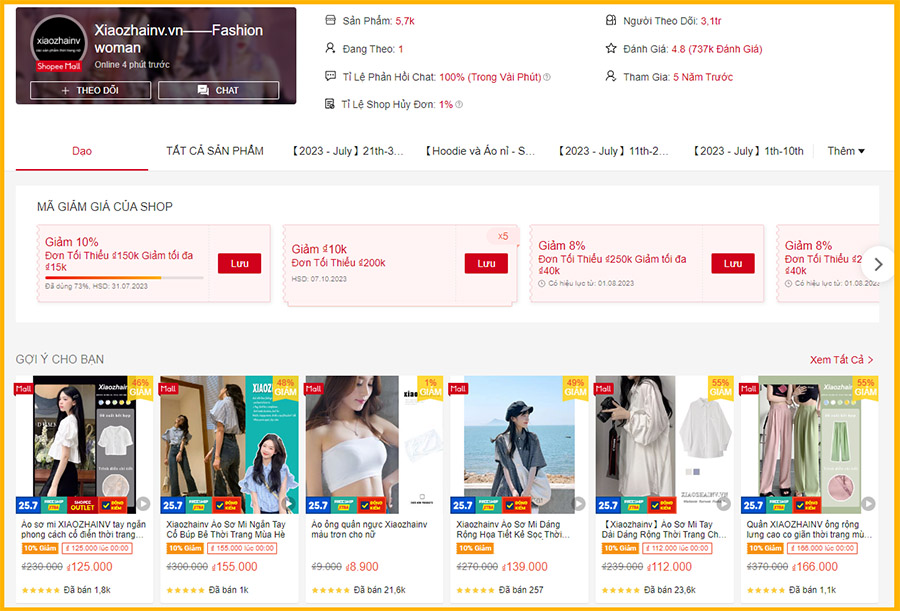 Tổng hợp những shop Taobao trên shoppe