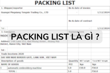 TÌM HIỂU VỀ PACKING LIST